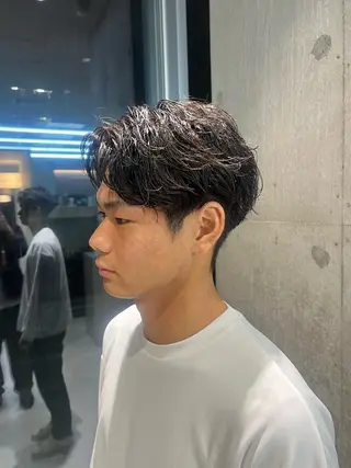 パーマ メンズ 吉沢遣人/レイヤー 艶カラー/パーマのヘアスタイル