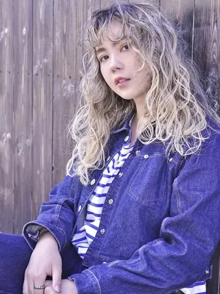 ロング カラー 髪質改善/ヘアケア coiiはしもとはなのヘアスタイル