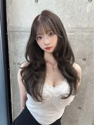 ロング カラー Hiroki 韓国ヘア🇰🇷のヘアスタイル