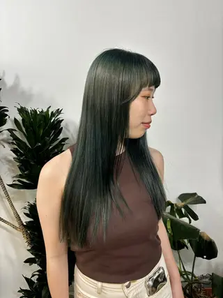 セミロング カラー HIROKO / 透明感暖色カラー🎀のヘアスタイル