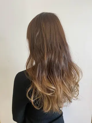 ロング カラー デザインカラー🌈 高木リョウのヘアスタイル