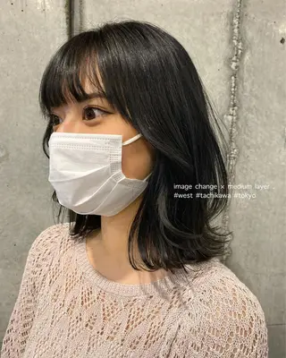 ミディアム カラー 竹嶌 健吾のヘアスタイル