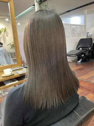 セミロング カラー 江上拓郎/ショート /酸性ストレートのヘアスタイル