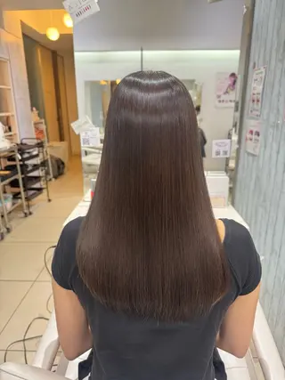 セミロング 【髪質改善カラー】 あむ·. ⟡ 🖤のヘアスタイル