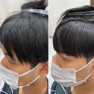 ショート パーマ メンズ 【メンズ縮毛矯正】 田中秀斗のヘアスタイル