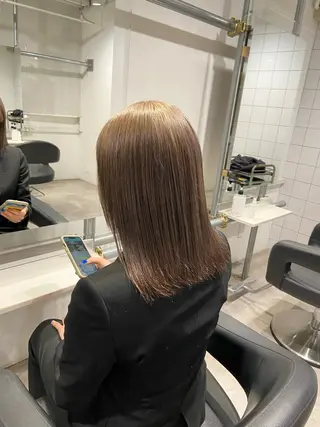 ロング カラー ヘアアレンジ トレンドモテカラー 🩷色落ちまで可愛くのヘアスタイル