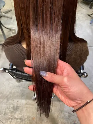 セミロング カラー パーマ ヘアアレンジ レイヤー/似合わせ MADOKAのヘアスタイル