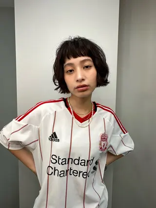 ショート パーマ パーマ＊ 顔まわり似合わせのヘアスタイル