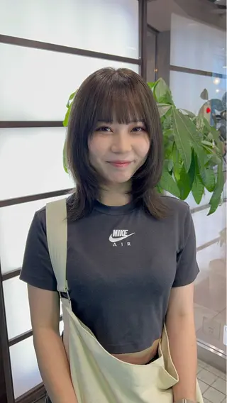 ミディアム 🌞レイヤー×カラー 前川那津美🌞のヘアスタイル