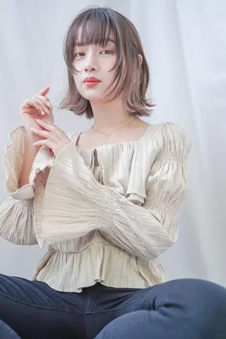 ショート カラー ANGELICA LABO 梅田店のヘアスタイル