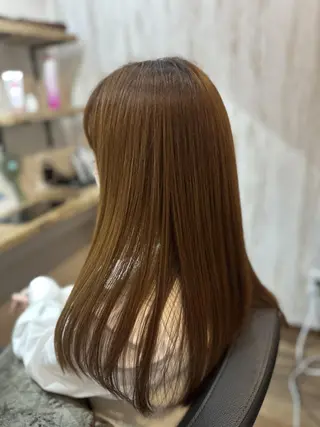 カラー ロング 個室型美容室san 都賀店のヘアスタイル