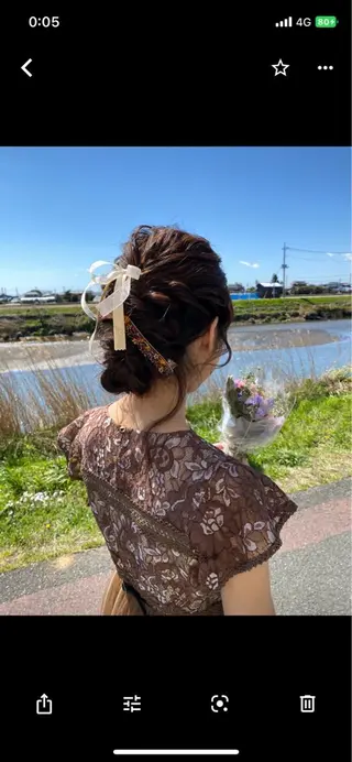 ヘアアレンジ 巻ける縮毛矯正/艶 カラーchika🩵のヘアスタイル