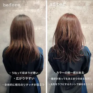 ロング カラー ヘアアレンジ 女性が憧れる ショート/角田愛和のヘアスタイル