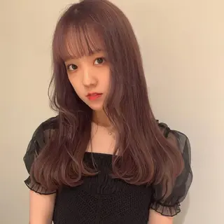 ロング カラー ヘアアレンジ 🎀taro ブリーチなしカラーのヘアスタイル