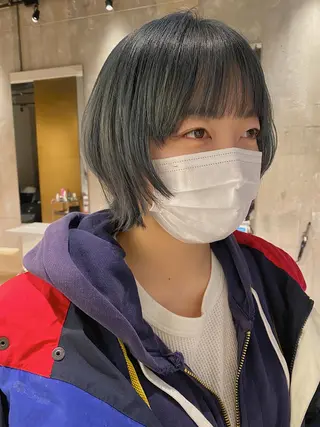 ショート カラー すぎもと さき⚡️ 朝ラク・*パーマのヘアスタイル