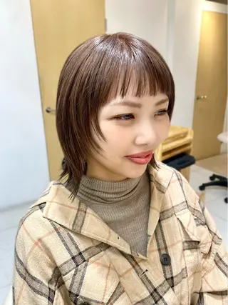 ショート カラー 安永 涼のヘアスタイル