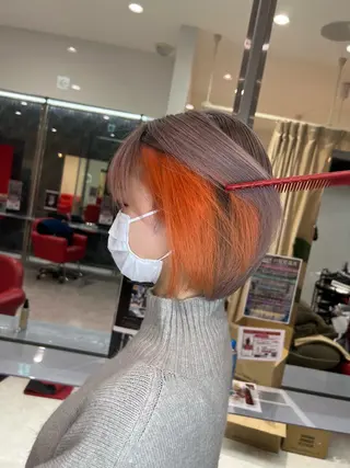 ショート カラー be flot所属・髪質改善/大阪守口市 🐣Ria‪🐣のヘアスタイル