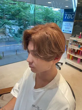 ロング メンズ 韓国ヘア/そら レイヤー透明感カラーのヘアスタイル