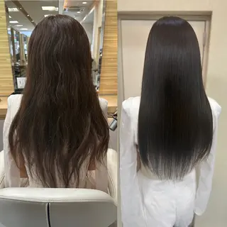 ロング パーマ 髪質改善/縮毛矯正 /ブリーチ矯正/岡部のヘアスタイル