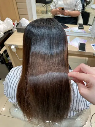 ロング パーマ ✩𝐴𝑠ℎ 中目黒 浦野 遥✩*。のヘアスタイル