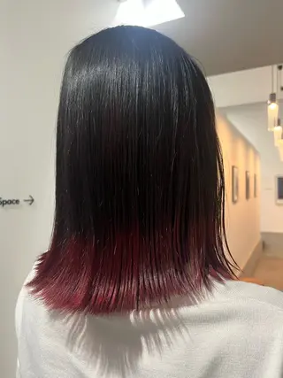 ミディアム カラー パーマ/縮毛矯正 揚村武斗のヘアスタイル