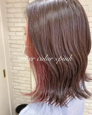 ミディアム カラー 横浜🍒カット エクステ／RIEのヘアスタイル