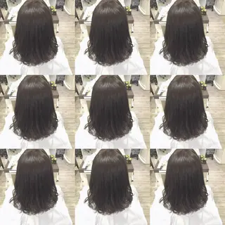 ミディアム カラー パーマ 上新庄NO1髪質改善 See.店長深田強のヘアスタイル