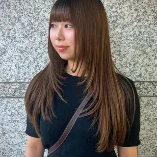 ロング ハイトーン/レイヤー カット☻ miyuuのヘアスタイル