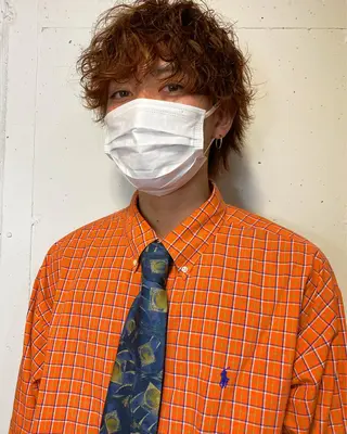 パーマ メンズ キタダ ヒロキのヘアスタイル