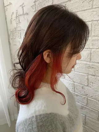 セミロング 🇺🇸ハイライト特 化美容師🇺🇸漆沢のヘアスタイル