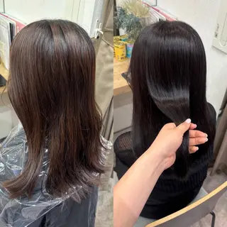 透明感 カラー 艶髪 縮毛矯正🫒airiのヘアスタイル