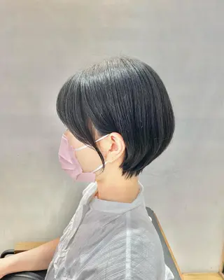 ショート シノハラ ガクト ショート/白髪ぼかしのヘアスタイル