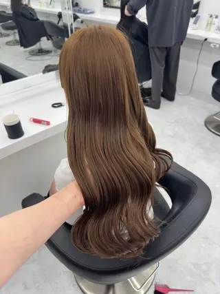 ロング カラー パーマ ヘアアレンジ メンズ キッズ ♥️韓国ヘア レイヤー♥️ゆりのヘアスタイル