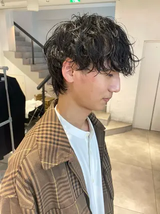 ショート パーマ メンズ 🇰🇷カルマパーマ kaito🇰🇷のヘアスタイル