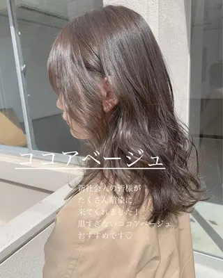 セミロング カラー flocci🌙 フロクシのヘアスタイル