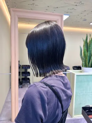 セミロング ボブ/ぱつっとボブ/ 谷口 海星のヘアスタイル