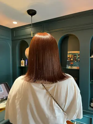ミディアム カラー 🍊暖色カラー🍊 sakuraのヘアスタイル