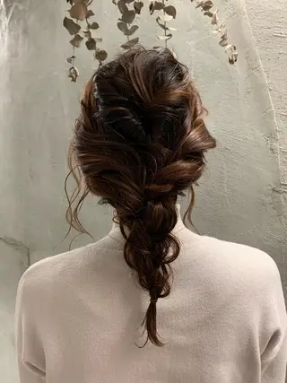 セミロング ヘアアレンジ 似合わせカラー🫶 小川千波のヘアスタイル