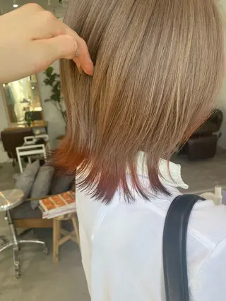 カラー 🦋顔周りカット/ yuri 🦋のヘアスタイル