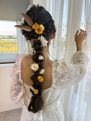 ヘアアレンジ 🌸小掛🌸 豊橋外国人風カラーのヘアスタイル