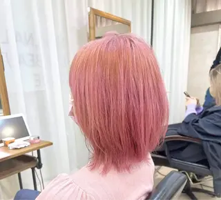 ミディアム カラー パーマ 森山 陽菜のヘアスタイル