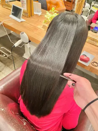 ロング パーマ 癖毛&ダメージ改善 カット/soyaのヘアスタイル