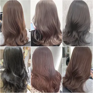 ミディアム カラー 心斎橋/ブリーチなし 髪質改善/レイヤーのヘアスタイル