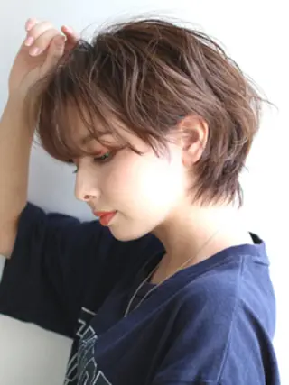 ショート カラー L'aube by luclu所属・笠谷 正之のヘアスタイル