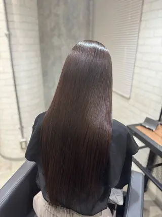 ロング カラー 縮毛矯正・髪質改善 人気No1🩶北島のヘアスタイル