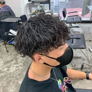ショート パーマ メンズ メンズ特化美容師/ 藤戸 椋のヘアスタイル