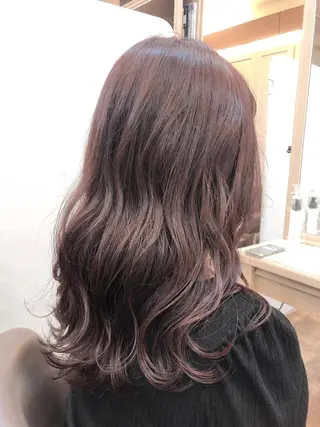 セミロング カラー 西野 美空🍊のヘアスタイル