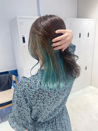 セミロング カラー 🦋レイヤーカット ミドリカワ🦋のヘアスタイル