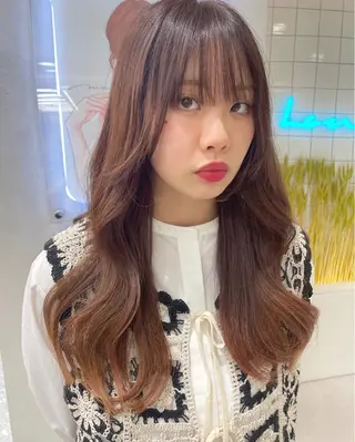 カラー 韓国ヘア/レイヤー Londエレンのヘアスタイル