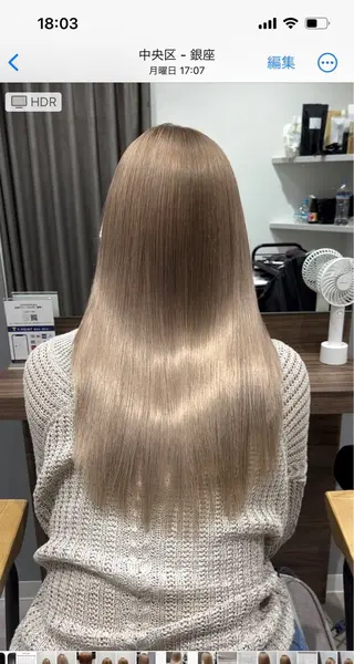 ロング GOTODAY  SHAiRE SALON 銀座Cras店所属・髪質改善／艶カラー 千春のヘアスタイル